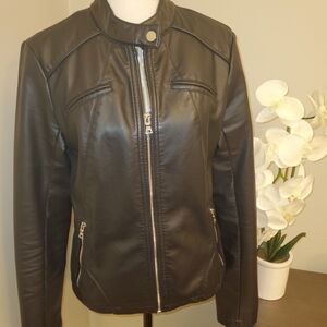Guess Faux Lether Jacket Size M